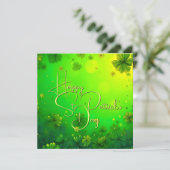 Feierliche St. Patrick's Day Gruß (Stehend Vorderseite)