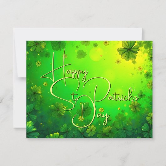 Feierliche St. Patrick's Day Gruß (Vorderseite)