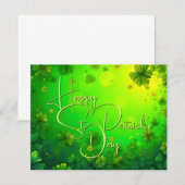 Feierliche St. Patrick's Day Gruß (Vorne/Hinten)
