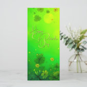 Feierliche St. Patrick's Day Gruß (Stehend Vorderseite)