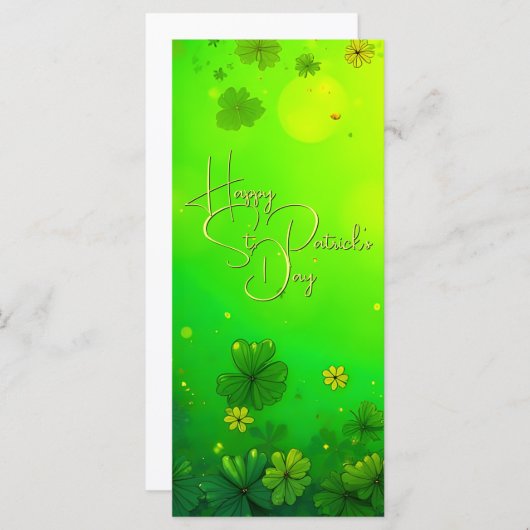 Feierliche St. Patrick's Day Gruß (Vorne/Hinten)