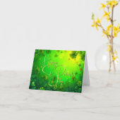 Feierliche St. Patrick's Day Gruß Karte (Gelbe Blume)