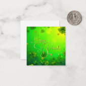 Feierliche St. Patrick's Day Gruß Mitteilungskarte (Vorderseite/Rückseite Beispiel)