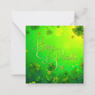 Feierliche St. Patrick's Day Gruß Mitteilungskarte