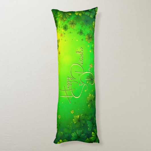 Feierliche St. Patrick's Day Gruß Seitenschläferkissen (Rückseite (Vertikal))