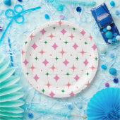 Feierliche Star Pattern Weihnachtsfeier Pappteller (Party)
