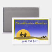 Feierliche Stille Postkarte Magnet (Vorderseite/Rückseite)