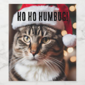 Feierliche Tabby Weinetikett (Einzelnes Label)