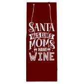 Feierliche Tasche Geschenktüte Für Weinflaschen (Rückseite)