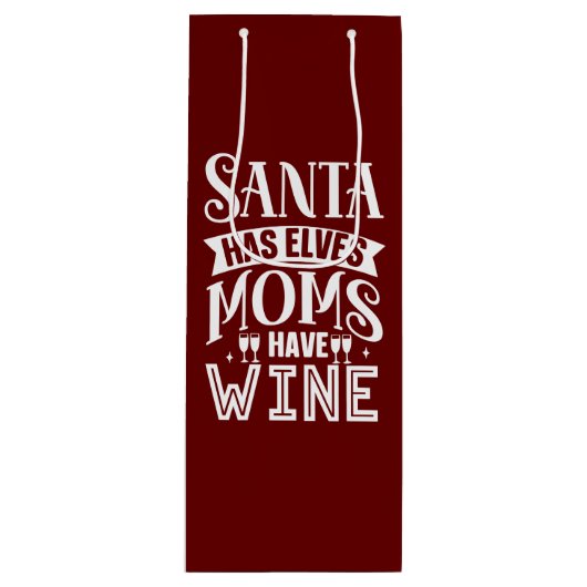 Feierliche Tasche Geschenktüte Für Weinflaschen (Vorderseite)