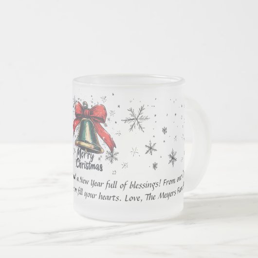 Feierliche Tasse Bell - Personalisierte Weihnachte (VorderseiteRechts)