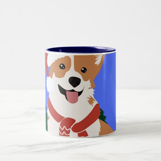 Feierliche Tasse Corgi Holiday (Mittel)