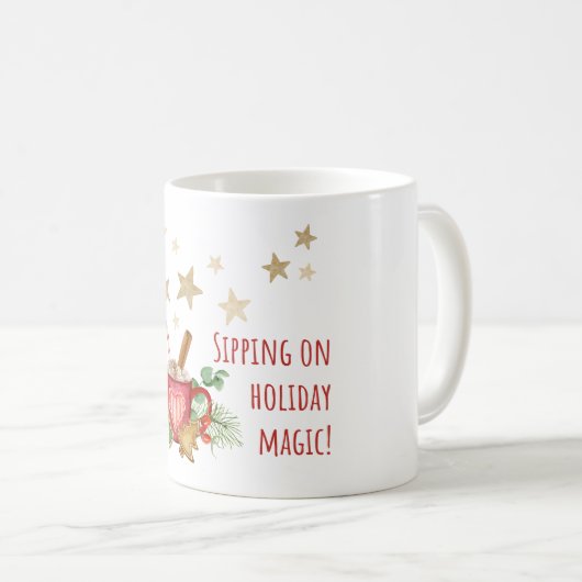 Feierliche Tasse - Gemütliche Weihnachtskaffee-Tas (VorderseiteRechts)