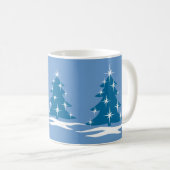 Feierliche Tasse Kaffee Cup Festivals Blauer Weihn (VorderseiteRechts)