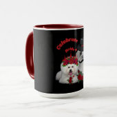 Feierliche Tasse von Braut und Kaffee (Vorderseite Links)