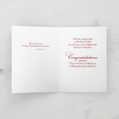 Feierliche Tätigkeit Religiöser Segen Heiliger Gei Karte (Innenseite)