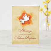 Feierliche Tätigkeit Religiöser Segen Heiliger Gei Karte (Gelbe Blume)