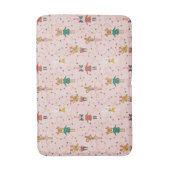 Feierliche Tierfreunde Weihnachtsmuster Badematte (Vorderseite Vertikal)