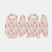 Feierliche Tierfreunde Weihnachtsmuster Geschenkschachtel (Ungefaltet)