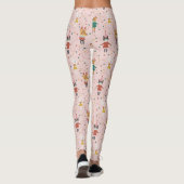 Feierliche Tierfreunde Weihnachtsmuster Leggings (Rückseite)