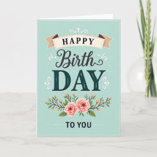Feierliche typografische Karte