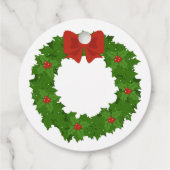 Feierliche Überraschung: Der Weihnachtshund Kacke Geschenkanhänger (Rückseite)