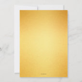 Feierliche Uhr Neujahrsfeierliche Party Einladung (Rückseite)