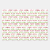 Feierliche und Niedliche Weihnachts-Weihnachtsfeie Geschenkpapier Set (Vorderseite)