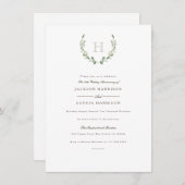 Feierliche und rustikale Feiertage Einladung (Vorne/Hinten)