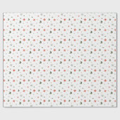 Feierliche Urlaubsmuster Geschenkpapier (Flach)