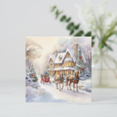 Feierliche Urlaubswünsche Feiertagskarte (Stehend Vorderseite)