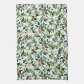 Feierliche Variegierung Winterberry Muster Weihnac Geschirrtuch (Vertikal)