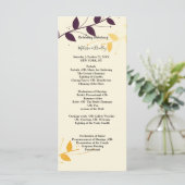 Feierliche Veranstaltung "Elegantes Lila Goldenes  Programm (Stehend Vorderseite)