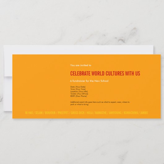 Feierliche Veranstaltung "Kultur und Diversity" Einladung (Rückseite)