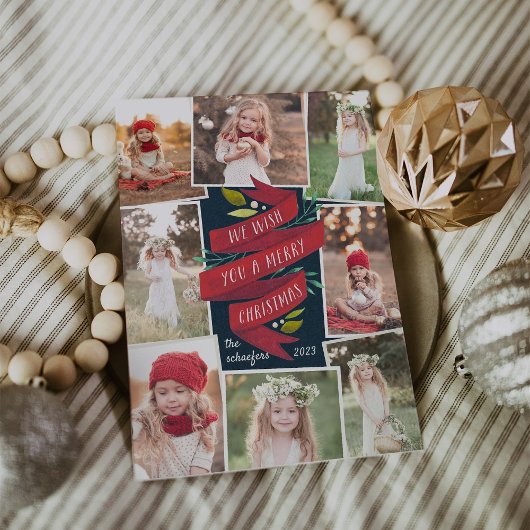 Feierliche Veranstaltungen | Holiday Foto Collage Feiertagskarte