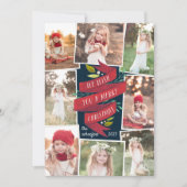Feierliche Veranstaltungen | Holiday Foto Collage Feiertagskarte (Vorderseite)