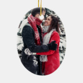 Feierliche Veranstaltungen | Rustikales Foto Keramik Ornament (Hinten)