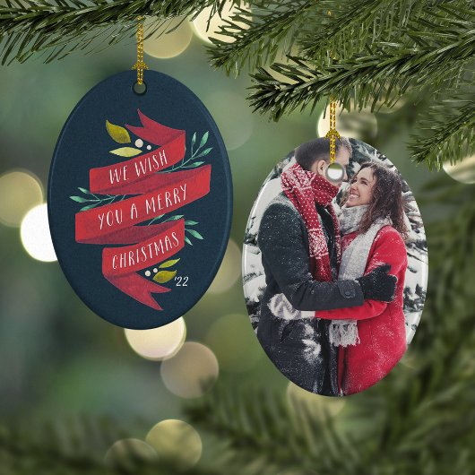 Feierliche Veranstaltungen | Rustikales Foto Keramik Ornament