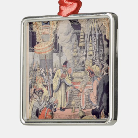 Feierliche Verbrennung von König Norodom I Ornament Aus Metall (Links)