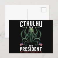 Feierliche Wahlen 2024 Cthulhu für den Präsidenten