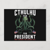 Feierliche Wahlen 2024 Cthulhu für den Präsidenten Postkarte (Vorderseite)