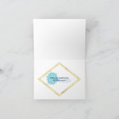 Feierliche Wärme Dankeskarte (Innenseite)