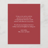 Feierliche Wasserfarben Pitbull Happy Howlidays (Rückseite)