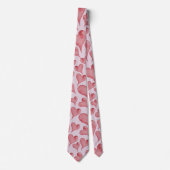 Feierliche Wasserfarbenherzen Valentinstag Krawatte (Vorderseite)