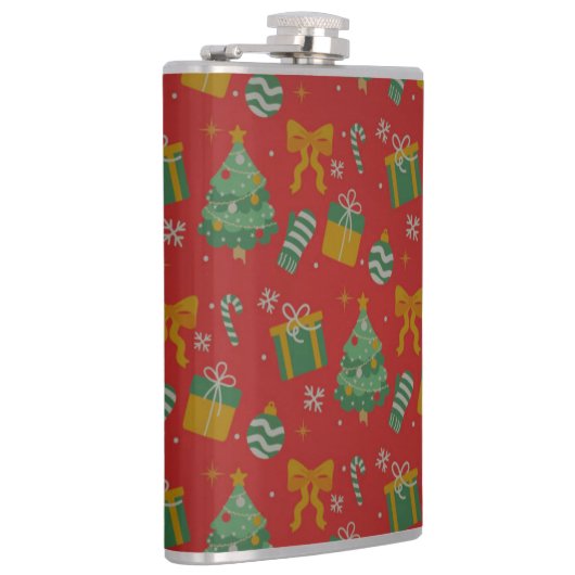 Feierliche Weihnachten Flachmann (Rechts)