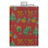 Feierliche Weihnachten Flachmann (Rückseite)