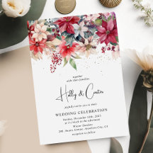 Feierliche Weihnachten Florals Hochzeit