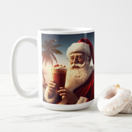Feierliche Weihnachten im Juli Kaffeetasse (Mit Donut)
