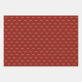 Feierliche Weihnachten in den Modernen Rot und Bei Geschenkpapier Set (Vorderseite 2)