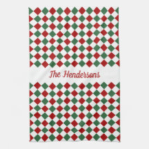 Feierliche Weihnachten in Grün und Rot